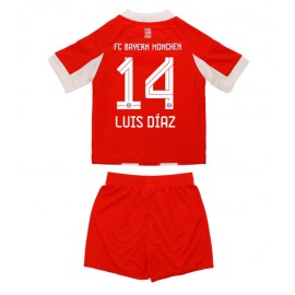 Bayern Munich Luis Diaz #14 Hjemmebanetrøje Børn 2025-26 Kortærmet (+ Korte bukser)
